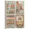 Carta di riso Art of Travelling 4 cards Stamperia