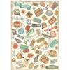 Carta di riso Art of Travelling etichette Stamperia