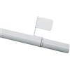 Gardinia Bastone a Pressione per Tenda, Estensibile, Montaggio Senza Viti o Trapano, Sistema Press&Go Filigrano, Diametro 8/10 mm, Lunghezza 80-110 cm, Metallo, Bianco