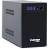 VulTech UPS1000VA-LFP Gruppo di continuità UPS Serie LFP al litio 1000VA 530Watt con batterie al litio Garanzia 2 anni, protezione da Blackout sbalzi di tensione per Pc videosorveglianza, AVR