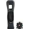 OSTENT Custodia in silicone Motionplus Motion Plus + compatibile per Nintendo Wii Remote Controller Game Color Black