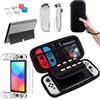 Teyomi Custodia compatibile con Nintendo Switch OLED modello 2021, accessori Nintendo Switch Bundle con custodia, custodia protettiva trasparente per Nintendo Switch OLED, custodia per Joy-Con