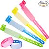 SwirlColor Braccialetto Identificativo Adulti, 100 Pezzi Braccialetti monouso per Eventi VIP PVC Braccialetto Sicurezza - (Adulto, Rosa+Giallo+Blu+Verde)