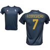 Generico Terza Maglia Blu Personalizzata F. Conceicao 7 creata utilizzando Maglia Calcio Replica Autorizzata 2024-2025 Taglie da Bambino Ragazzo (IT, età, 10 Anni, Regular, Blu)
