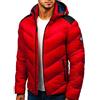 Generic Piumino da uomo, leggero lucido, invernale, caldo, tinta unita, impermeabile, leggero, trapuntato, da uomo, per il tempo libero, giacca invernale, Q02-rosso, L