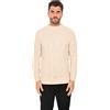 Ciabalù Maglione Uomo Invernale Mezzo Collo in Lana Slim Fit Lupetto Made in Italy (S, Beige)