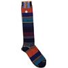 Gallo calze uomo righe multicolor in cotone e cashmere art. AP102855 colore navy taglia unica 40-45