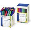 Staedtler Noris Writing pen 307 Fineliner, alloggiamento in 97% plastica riciclata a norma ISO 14021, contenitore in cartone con penna fineliner 50 ST in colori assortiti, 307-S CT50