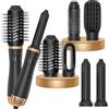 LIROPAU Air styler 6 in 1, 1000 W Spazzola Asciugacapelli Multifunzione, con asciugacapelli, spazzola rotonda, spazzola ad aria calda, spazzola per asciugacapelli, bigodini Patent Nr: 009164270-0001