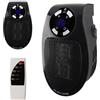 FainFun Riscaldatore a Presa, FainFun Plug in Mini Heater 500W, Mini Stufetta Elettrica da Presa con Telecomando, Mini Termoventilatore Elettrico a Presa in Ceramica con 2 Velocità D'aria, Timer(nero)
