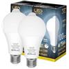 LUTW Lampadina con Sensore di Movimento, Lampadine LED E27 12W 1200LM Luce Bianca Calda 3000K Auto On/Off, E27 lampada con sensore di movimento, per Corridoio, Garage, Scale, 2 Pezzi