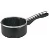 MGE World MGE - Pentola Antiaderente per Friggere ad Induzione, Friggitrice con Cestello per Frittura, Padella con Cestello per Friggere - Pentole per Friggere in Acciaio Inox - Casseruole Induzione - 18 cm