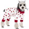 BT Bear Vestiti per cani di piccola taglia, Pigiama per cuccioli di cotone morbido, Vestiti per dormire per cani carini, Fragola bianca M