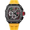 YONY Orologio Sportivo da Uomo con quadrante Grande, cronografo al Quarzo, Militare, Orologi da Uomo, Orologio d'oro di Lusso di Marca Superiore, Stile Hip-Hop, B2