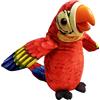 WEofferwhatYOUwant Pappagallo Parlante - Grande Peluche Ara - Attivazione Vocale - Ripete Quello Che Dici - Bocca Si Muove Ali Sbattono - Morbido Coccoloso - Divertimento Famiglia
