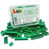 Buroku Green Set - Confezione di mattoni da costruzione verdi. 165 Pezzi. Bricks giocattolo compatibile con tutte le marche. Grandi pezzi verdi.