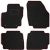MOTOS M MOTOS Tappetini auto Velours Standard per auto compatibili con Ford Mondeo IV 2007-2014 - Standard, Tessuto, Rosso tappetino auto - Provate un nuovo comfort di guida con un set di tappetini in vellu
