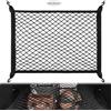 Zocipro Rete Bagagliaio Auto, Universale Rete Portaoggetti Auto Rete Elastica Bagagliaio con 4 Ganci, 60x40cm può Essere Estesa Fino 120x80cm, Rete Soffitto Tetto Organizer