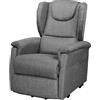MyVorrei Poltrona Relax 1 o 2 Motori Dispositivo Medico Classe 1 Seduta Sfoderabile Rivestimento in 3 Tipi e 9 Colori Elsa