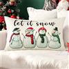 JOTOM Federa per cuscino natalizio, per Natale, inverno, vacanze, decorazione per la casa, per divano, letto, divano