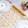 BonBotimen Runner da Tavolo in Oro Natalizio, Runner da Tavolo in Rete, Centrotavola con Stella Dorata Scintillante per Fai da Te, Matrimonio, Festa di Compleanno, Decorazione con Vaso 28x275 cm