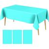 muyurra Tovaglia Usa E Getta,Tovaglie Plastica Rettangolare,Tovaglia Plastica Rettangolare,4 Pezzi 137 X 274 Cm Blu Chiaro,Tovaglia Di Plastica Rettangolare,Disposable Rectangle Table Cloth,Tovaglia Monouso