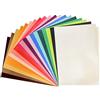 Ideen mit Herz - Cartoncino a specchio, carta metallica, carta metallizzata per artigianato, 20 fogli, formato DIN A4, 180 g/m², colorato