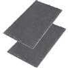 Westmark piatti di portata in ardesia naturale, 2 pezzi, rettangolari, superficie: 30 x 15 cm ciascuno, ardesia, Tapas + Friends, 694122E3