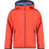 CMP Softshell jacket with fixed hood, Boy, Fire-Danube, 104