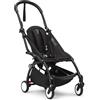 Stokke YOYO3 Frame, Nero - Tessile non incluso. Include allacciatura a 5 punti, schienale reclinabile, estensioni della capottina, tracolla imbottita e borsa protettiva per il trasporto