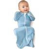 Love To Dream Swaddle UP, Neonato 2,2-3,8 kg - Blu | Vestibilità aderente, favorisce un sonno sano | 1,0 Tog per primavera ed estate (20-24°C) | Cotone e doppia cerniera