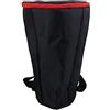 Rdexp, Custodia in nylon nero impermeabile in tessuto per Djembe e tamburo, custodia morbida con cerniera rinforzata e spallacci per tamburo africano da 30,5 cm