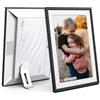 Cytem Cornice digitale da 10,1 pollici, Wi-Fi con software FrameO, 32 GB, sensore di movimento, rotazione automatica dell'immagine, display IPS 16:10, 1280 x 800, touch screen | bianco e nero