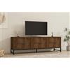 Hanah Home Supporto per TV, melammina, Noce, Taglia Unica