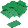 QUARKZMAN 100 Pezzi Spessori in Plastica 60 x 40 x 3 mm Distanziatori Piastrelle Squadrette Angolari Blocco Sottotetto Cunei Mobili Pannelli Plastica Esterno Rigida, Verde