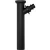 Dobirr & Sohn Tubo di regolazione a immersione | nero opaco | 1 1/4 x 200 mm Ø 32 mm | prolunga sifone per lavandino | connettore di scarico | tubo di collegamento per lavatrice | collegamento dispositivi | ottone