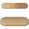 FUX Doppia rosetta per riscaldamento tubi, senza fori per Individuali inserto, in vero legno: Acero, faggio, quercia, Ciliegio, Noce, Mogano, copertura per riscaldamento tubi, Riscaldamento, 15 mm,