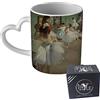 My Custom Style Tazza Cuore Manico Bianco#Arte-Lezione di Ballo, Degas#325ml