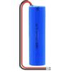 BaYte Batteria Ricaricabile da 3,7 V 2000 mAh, Batteria agli ioni di Litio 18650, Batteria Ricaricabile con Cavo Fai-da-Te, con Spina XH 2P, 1 Pezzo