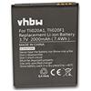 vhbw batteria compatibile con Alcatel OT-5042, OT-5042D, OT-5042F, OT-5042G, OT-5042T, OT-5042W smartphone cellulare (2000mAh, 3,8V, Li-Ion)