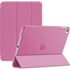 Generic Smart Case Cover per iPad Air 1 (2013) iPad Air 2 (2014) Ultra Leggero Custodia Protettiva Smart Cover con Funzione Auto Sleep/Wake (Rosa)