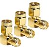 Greluma 3 Pz adattatore SMA 90 gradi, adattatore antenna FPV, connettore SMA maschio a SMA femmina ad angolo retto per cavo di prolunga router router FPV antenna WiFi