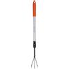 BLACK+DECKER Coltivatore - manico telescopico 77-112 cm - 3 denti - alluminio/acciaio al carbonio