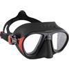 Cressi Calibro+ Mask Black/Red - Maschera Subacqua Antifog Polivalente per Immersioni, Apnea Avanzata e Pesca Subacquea, Nero/Rosso, Taglia Unica, Unisex