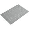 Homewell Tappetino da bagno, 60 x 90 cm, extra grande, 100% cotone, tappetino da doccia, grigio