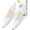 Karyoosi R7S LED 78mm 5W 550LM Equivalente a Lampada Alogena R7S J78 60W, Bianco Calda 3000K, Lampadine LED R7S 78mm, Non Dimmerabile, AC 220V - 240V, 360 Gradi, 2 Pezzi