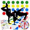 Powmag Gioco Twister per bambini e adulti, giochi di compleanno per bambini a partire dai 6 anni, gioco da pavimento con tappetino da gioco, giochi intrecciati, giochi di famiglia, divertente gioco