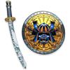 Liontouch - Katana e Scudo Giocattolo da Samurai per Ragazzi - età 3+ | Set Medievale in Stile Giapponese Tradizionale | Arma in Gommapiuma Sicura e Durevole per Travestimenti e Giochi di Ruolo