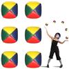 Generico Palline da Giocoliere,6X Palline da Giocoleria,Set da giocoliere Multicolore, in Pelle PU, per Principianti e Professionisti,Bambini e Adulti,Ø 5 cm,per Giocolieri,morbide e durevoli