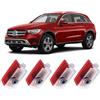 Sylswx 4 Pezzi Luci Proiettore Porta Logo per Mercedes, illuminazione sottoscocca auto, luce LED di benvenuto, illuminazione d'ingresso per A B C E M G AMG Serie W166 W176 W205 W212